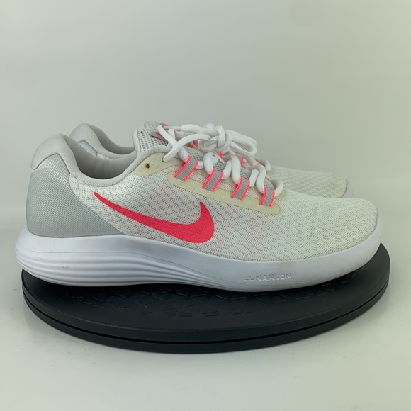 Nike Lunarconverge White/Pink Athletic Running Shoes 852469-101 Women's Size 9 - Picture 4 of 12